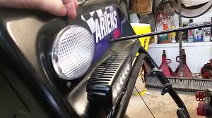 The en may look like half a fuse holder. Installing A 18w Led Light On My Ariens Snow Blower Youtube