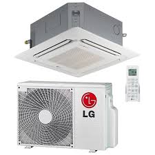 Lsu090hsv4 indoor wall mounted air handler: Lg 12 000 Btu 19 4 Seer Ceiling Cassette Ductless Mini Split Air Conditioner Heat Pump System Heat Pump System Ductless Heating And Cooling Heating And Cooling