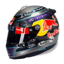 Sebastian vettel prepares for qualifying at the 2013 f1 belgian grand prix credit: Sebastian Vettel S Spain Canada 2013 Helmet Helmet Racing Helmets Helmet Design