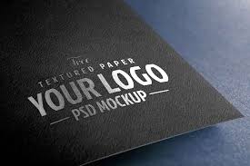 Free Textured Paper Logo Mockup Paper Logo Logo Mockup Paper Texture