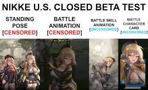 Nikke global may be censored looking at what's available in the closed beta  - character Anis comparison : r/gachagaming