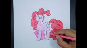 Gambarkan tiga lingkaran sebagai rangka. How To Draw My Little Pony Pinky Pie Cara Menggambar My Little Pon Drawings Little Pony Pinkie Pie