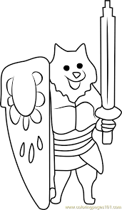 Children can put themselves in the place of the main character or any of the characters. Lesser Dog Undertale Coloring Page For Kids Free Undertale Printable Coloring Pages Online For Kids Coloringpages101 Com Coloring Pages For Kids