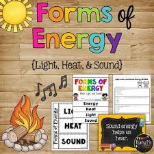 scientific forms of energy anchor chart kindergarten