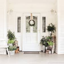 Because there's nothing more welcoming than the. Minimalist Botanical Winter Porch French Creek Farmhouse
