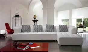 White, modern & contemporary sofas & couches : Modern White Sectional Sofa Set Tos Lf 2235