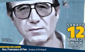 Inaugurazione del murale in memoria di Franco Marcone, simbolo della lotta  alla mafia