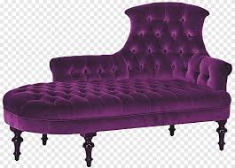 A fainting couch is a term said to have been used for a couch with a back that is traditionally raised at one end. Chaise Longue Fainting Couch Chair Bed Chair Purple Angle Png Pngegg