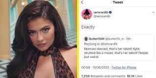 Rumors of a feud started on saturday after scott instagrammed a picture of him with a nike sock on his chest. Cardi B Defends Kylie Jenner S Wap Cameo Following Backlash