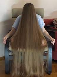 Video Blonde Rapunzel Hair Covering In Chair Realrapunzels Long Hair Styles Rapunzel Hair Hair Cover