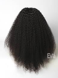 Glueless cap + silk top (4.5 x 4.5) hair style: 24 Natural Black Curly Long Big Hair Full Lace Human Hair Wig Clearance Evawigs