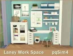 Pqsim4 Lanei Work Space Sims 4 Custom Content Maison Sims Sims 4 Cc Meubles Sims