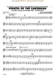 The instruments are alto sax, trumpet, tuba, clarinet and flute. Pirates Of The Caribbean Theme Trumpet Sheet Music Free