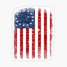The version of the american flag with 50 stars was adopted on july 4 th , 1960. 13 Star Flag Stickers Redbubble