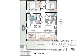 4 bedroom house plans usually allow each child to have their own room. Sloped Lot House Plans Walkout Basement Drummond House Plans