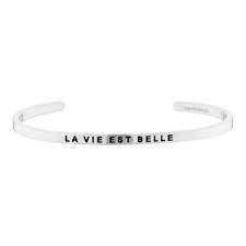 Your file will contain a high resolution.jpg which will produce an excellent quality print up to 16 x 20. La Vie Est Belle Bracelet Life Is Beautiful French Quote Jewelry Mantra Cuff Ebay