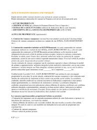 Acte de proprietate asupra imobilului ce face obiectul tranzacţiei (după caz: Acte Vanzare Apartament