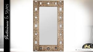 Economisez avec notre option de livraison gratuite. Grand Miroir Rectangulaire Style Art Deco Finition Bois Dore 199 Cm Interieurs Styles