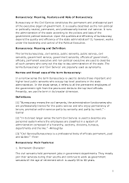 Pdf Bureaucracy Meaning Features And Role Of Bureaucracy Adnan Rahman Academia Edu
