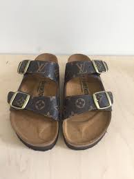 Birkenstock Size Chart Cm Custom Birkenstock Platform Double Soles Louis Vuitton Shoes Louis Vuitton Shoes Sneakers Womens Shoes Sneakers