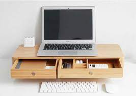 Check spelling or type a new query. Bamboo Monitor Stand Monitor Riser With Pull Out Drawer For Computer Laptop Imac Monitor Riser Monitor Stand Pull Out Drawers
