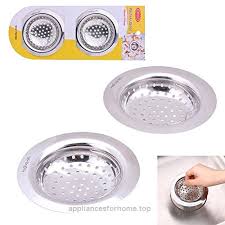 2pcs stainless steel sink strainer for
