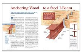 Anchoring Wood To A Steel I Beam Steel Frame Construction Framing Construction Beams