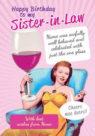 Birthday Card For Sister In Law With Name Blessing Happy Birthday Sis Sister In Law Gifts Sister Birthday