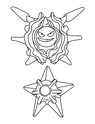 Pokémon compatibles à la reproduction inconnu. Pokemon Kleurplaten Staryu