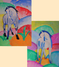 Hier finden sie alle informationen, neuigkeiten und termine rund um das schulleben. Blaues Pferd Zeichnen Malen Basteln In Der Volksschule