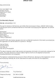 When you apply for a job, you need to think about what the employer wants. Kpb03 1727 Kid Power Band Cover Letter Fcc Confidentiality Unicef Usa