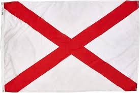 The flag of the state of alabama shall be a crimson cross of st. 4 X 6 Nylon Alabama State Flag