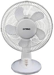 Optimus Oscillating Table Fan 12 Optimus Oscillating Table Fan 12 Energysavingwhisperquiet Operation Motor 4position Push Table Fan Desk Fan White Desk Fan
