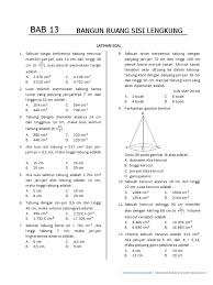 Sementara bangun ruang sisi lengkung terdiri dari secara garis besar, bangun ruang bisa kita kategorikan menjadi dua kelompok, antara lain: Rumus Matematika Smp Kelas 9 Bangun Ruang Sisi Lengkung