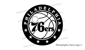 The 76ers have always been closely identified with the logo featuring the number 76 with 13 stars arranged in a circle above the number 7 to represent the original 13 american colonies. Philadelphia 76ers Logo Svg Dxf Clipart Cut File Vector Eps Ai Pdf Icon Silhouette Design Templaterus