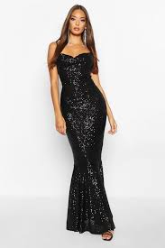 All Over Embellished Fishtail Maxi Dress Boohoo Fishtail Maxi Dress Dresses Side Split Maxi Dress