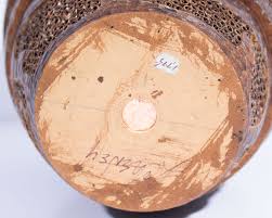Lloyd Cheney Signed 2007 Sculptural Wooden Vase – Sheafer + King Modern