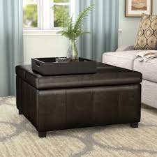 Check spelling or type a new query. Leather Coffee Table Ottoman Wayfair