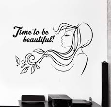 Vinyl Wall Decal Beauty Salon Quote Woman Hair Salon Stickers Mural Unique Gift Ig4614 Salon Quotes Hair Salon Logos Beauty Salon