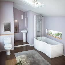 We have the latest in contemporary bathroom designs, all available with quick delivery. Curved Modern Shower Bath Suite At Victorian Plumbing Uk