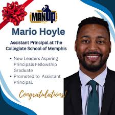 From the Man Up Teacher Fellowship to Assistant Principal! 🎓✨ Huge  congratulations to Mario Hoyle