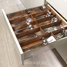 Find kitchen cabinet drawer inserts. Drawer Organization Downsview Kitchens And Fine Custom Cabinetry Manufacturers Of Custom Kitchen Cabinets