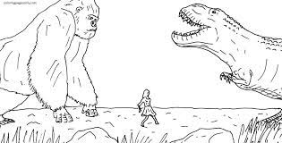 Godzilla coloring page from godzilla category. King Kong Vs Godzilla 5 Coloring Pages Godzilla And Kong Coloring Pages Coloring Pages For Kids And Adults