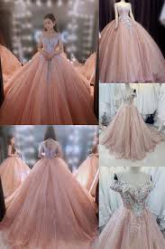 Princess Pastel Pink Off The Shoulder Beaded Bodice Sparkle Ball Gown Wedding Dress With Short Train Glitter Tulle Various Styles In 2020 Ball Gowns Ball Gown Wedding Dress Glitter Wedding Dress