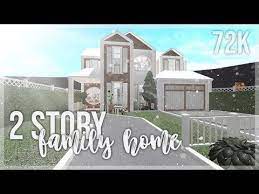 Bloxburg 2 Story Family Home Youtube Modern House Floor Plans Modern Family House Bloxburg House