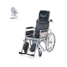 Commode Reclining Wheel Chair Available At Amaris Solutions Medical Store Kindly Visit Our Website Wwww Amarissolutions Com For Mor Medical Wheelchair Recliner
