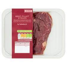 On offer & price hold. Beef Steak Sainsbury S