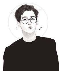 Yjh W Short Hair And Glasses By Kkojika Anime Hair Black Hair Anime Guy Anime Guys With Glasses