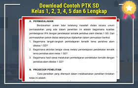 Sama halnya dengan matematika, mata pelajaran pjok buku yang kami bagikan ini merupakan untuk pembelajaran k13 dalam bentuk pdf. Download Contoh Ptk Sd Kelas 1 2 3 4 5 Dan 6 Lengkap Operator Sekolah