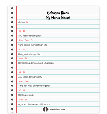 Berikut 30 lagu yang memiliki chord mudah itulah 30 chord lagu yang mudah menurut versi kordindonesia.com. Chord Celengan Rindu Aku Kesal Dengan Jarak Yang Sering Memisahkan Kita Hingga Aku Dan Tunggulah Aku Disana Memecahkan Celengan Rind Ukulele Songs Lagu Ukulele
